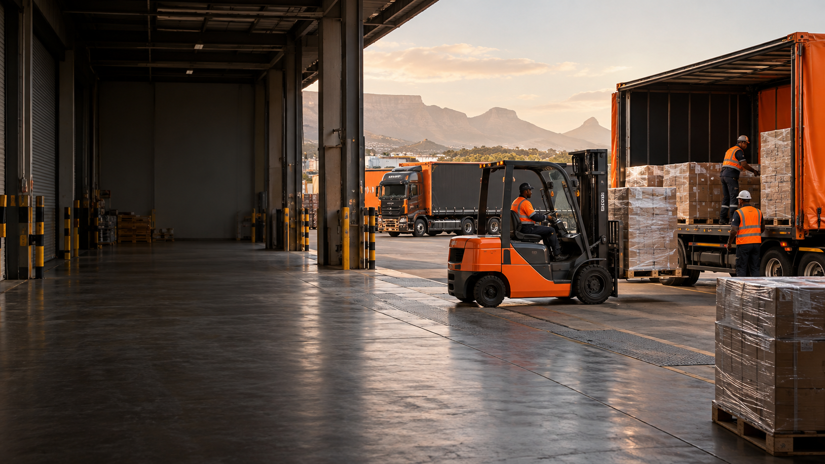Cargo handling at a loading area